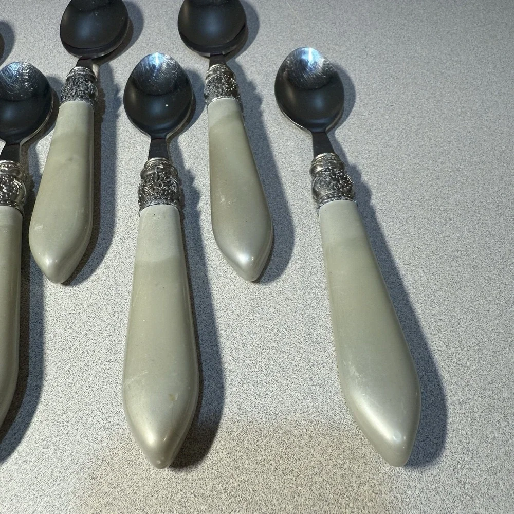 Pioneer Woman COWGIRL LACE GRAY Service 5 Pieces Stainless Flatware‎ Silverware